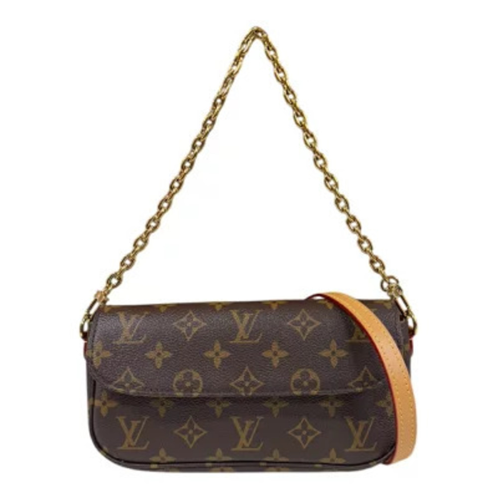 Louis Vuitton Wallet on Chain Ivy Monogram Shoulder Bag Canvas Brown